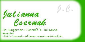 julianna csermak business card